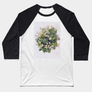 Primroses watercolour painting Baseball T-Shirt